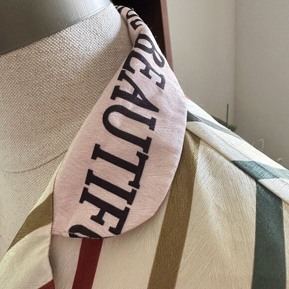 Striped Cartoon Bunny Shirt, Bugs Bunny Graphic, Retro Unisex Button Down - Picture 6 of 10